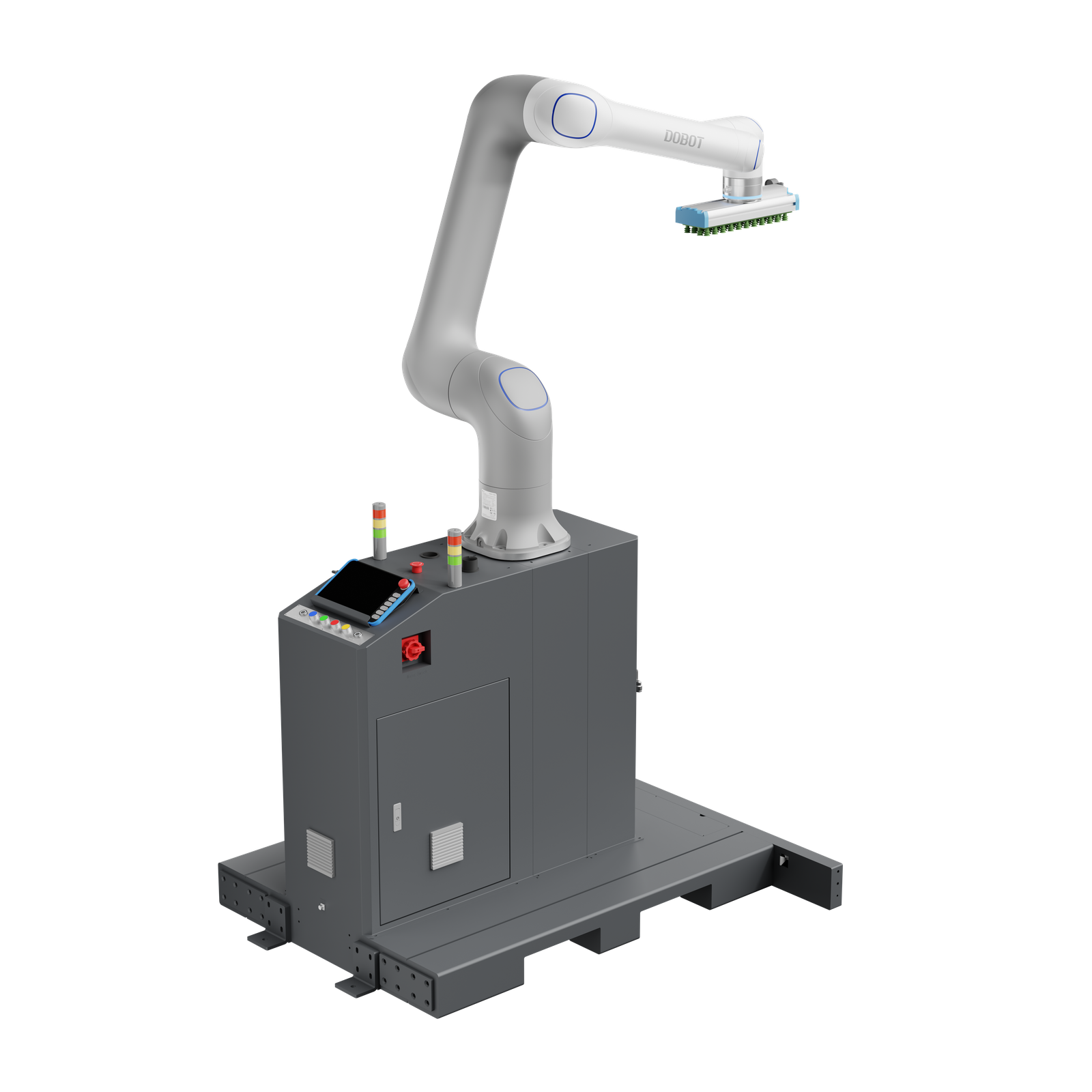 DOBOT CR30H Palettierstation mit Roboterarm, Vakuumgreifer und Steuerungseinheit