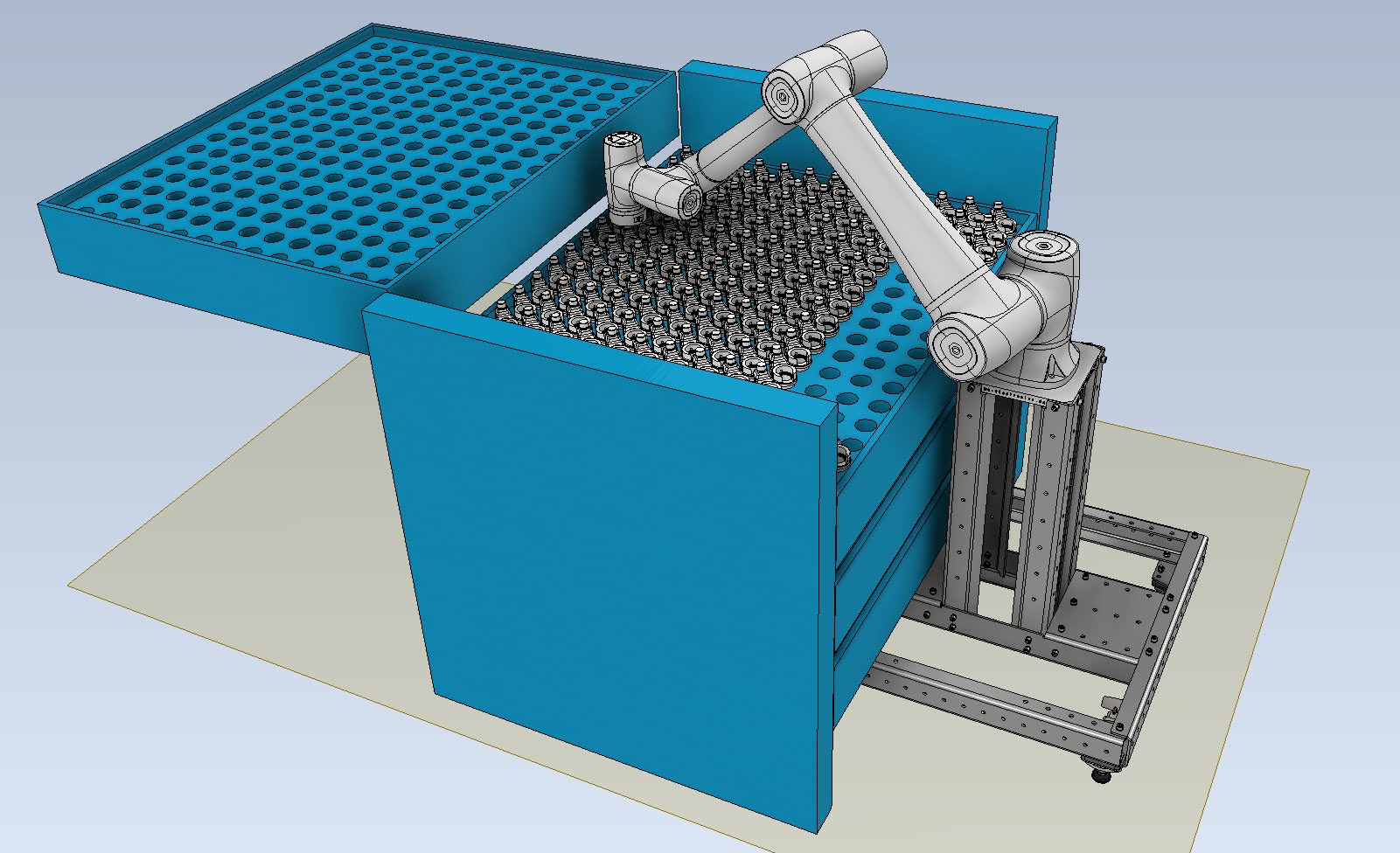 Maschinenbeladung mit Roboter